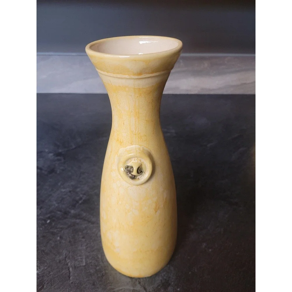 Vintage Pottery Hawaii Carafe Set – Mid-Century Stoneware Decanter with 8 Cups